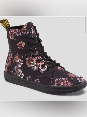 Dr. Martens Hackney Wild Rose Canvas Women’s Boot